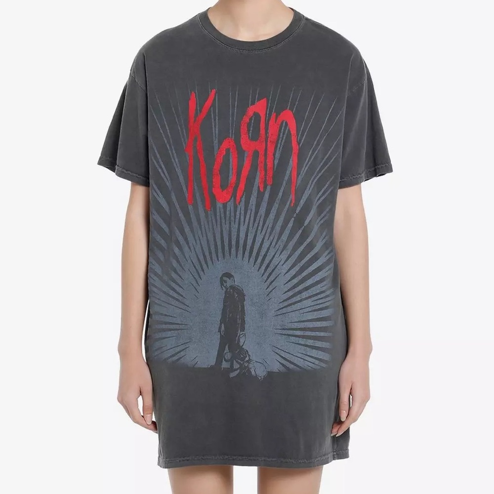 Korn Radiating Light T-Shirt Dress Hot Topic
